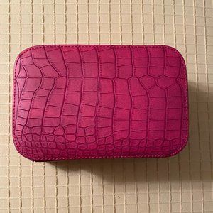 Pink "Snakeskin" Trish McEvoy makeup pouch/planner